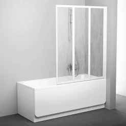 Ravak Supernova Pare-baignoire pliable, 3 parties, 140x100cm, Blanc (795P010041)