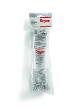 Etendoir À Linge|Rayen Corde à enfiler Corde en nylon Utilisation intérieure et extérieure Antidérapant 20 m de pose Gris