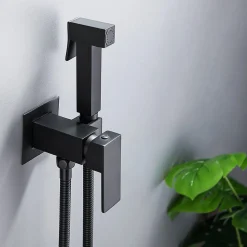 Robinet De Bidet|Rea Robinet Bidet Douchette Noir Mural Monocommande
