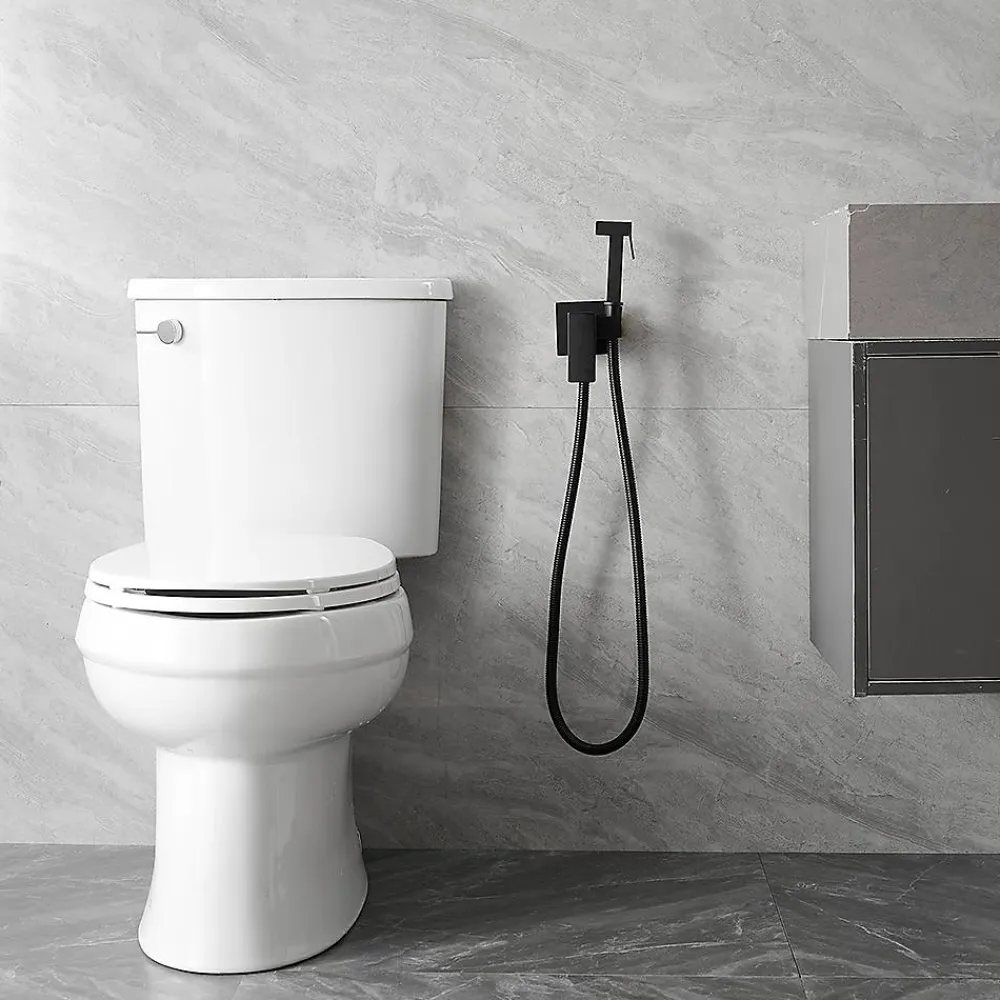 Robinet De Bidet|Rea Robinet Bidet Douchette Noir Mural Monocommande