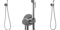 Rea Robinet Bidet Douchette Chrome Mural Monocommande