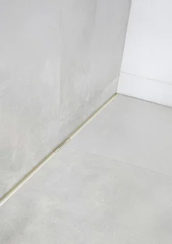 Jackon Receveur de douche à carreler 90 x 120 cm, caniveau doré,