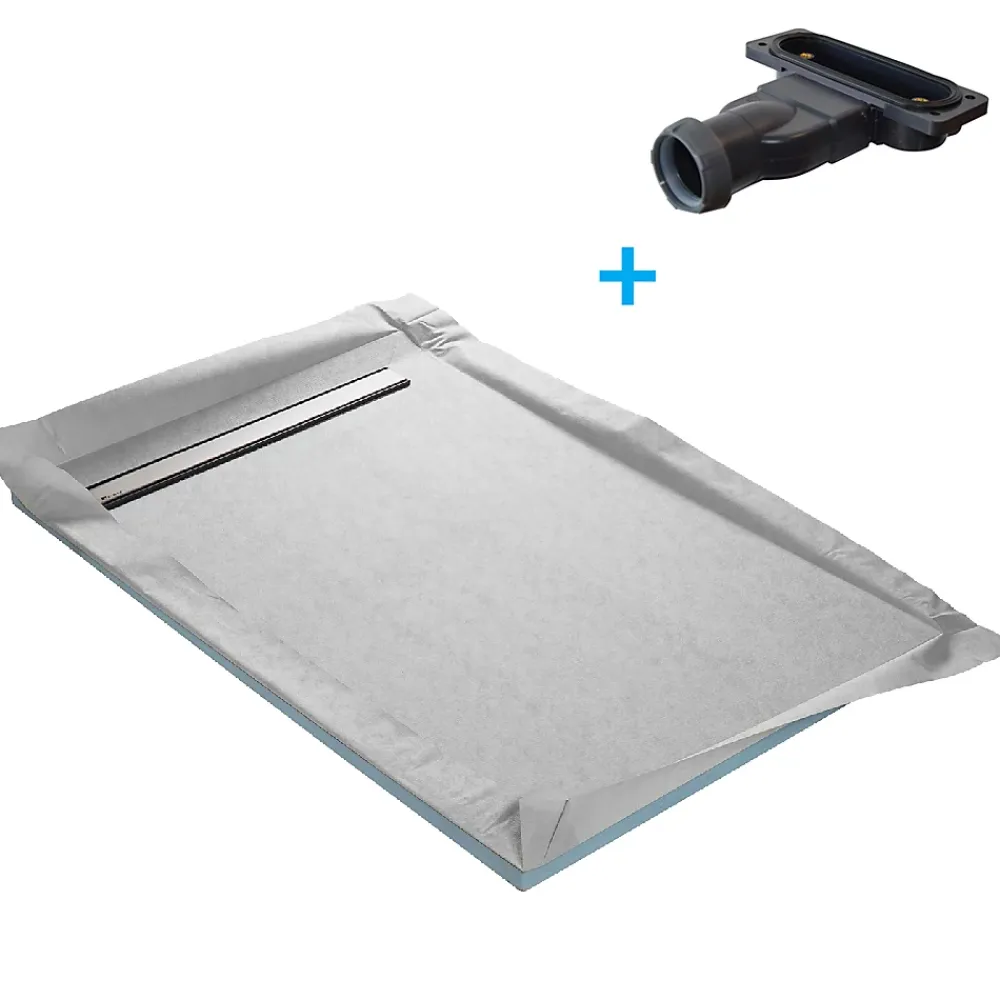 U-tile Receveur de douche à carreler monopente 150 x 100 cm