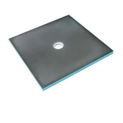 Wedi Receveur de douche à carreler 90 x 90 Fundo Primo carré écoulement centrée