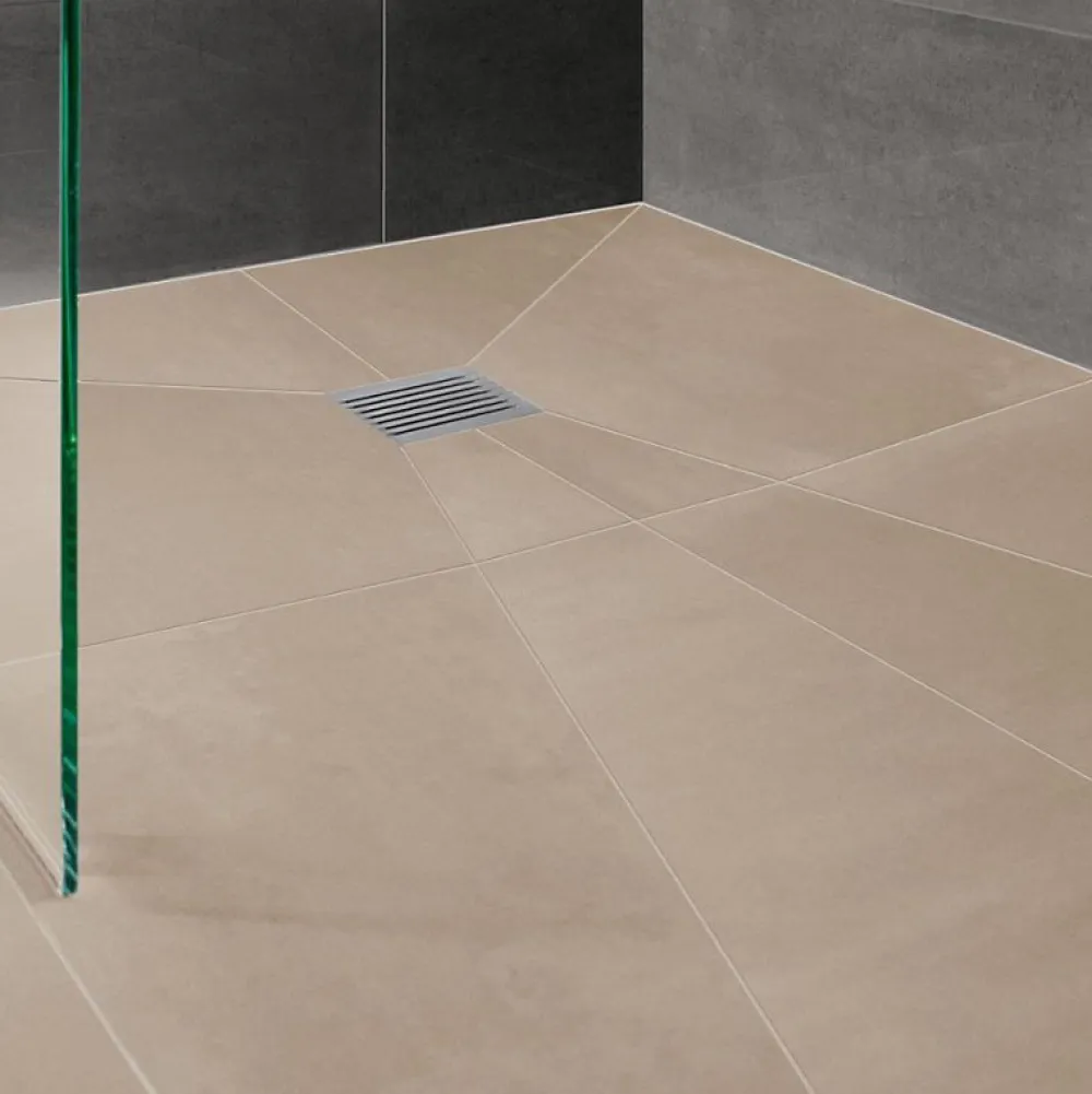 Wedi Receveur de douche à carreler 200 x 100 Fundo Primo rectangle écoulement excentré