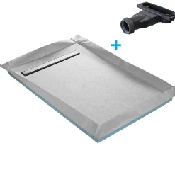 Receveur De Douche|U-tile Receveur de douche à carreler caniveau 120 x 90 cm