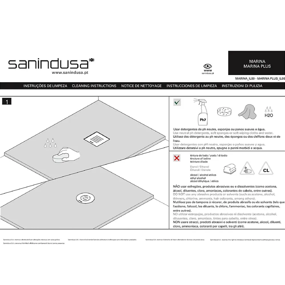 Sanindusa Receveur de douche à poser extra-plat épaisseur 28mm en pierre STONIT Marina 170x80 antidérapant classé C3 noir