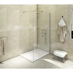 Receveur De Douche|Laneri Receveur de douche SMC en fibre de verre effet pierre avec bonde inclus H. 2,6 cm 80 x 100 Blanche
