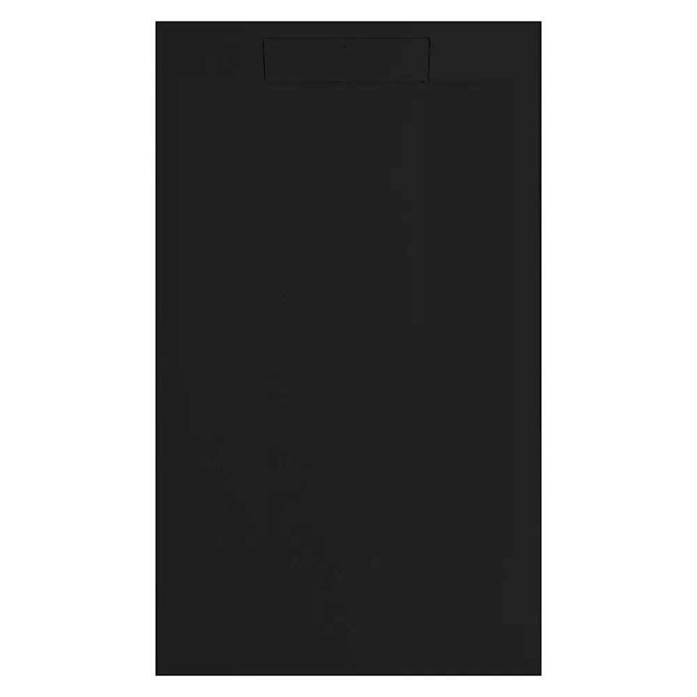 Receveur De Douche|Stano Receveur de douche 90 x 160 cm noir extra plat SUEZ surface ardoisee