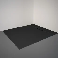 Schulte Receveur de douche 80 x 90 cm, effet pierre anthracite,