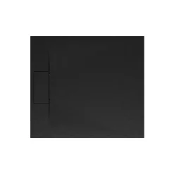 Schulte Receveur de douche 80 x 90 cm, effet pierre anthracite,
