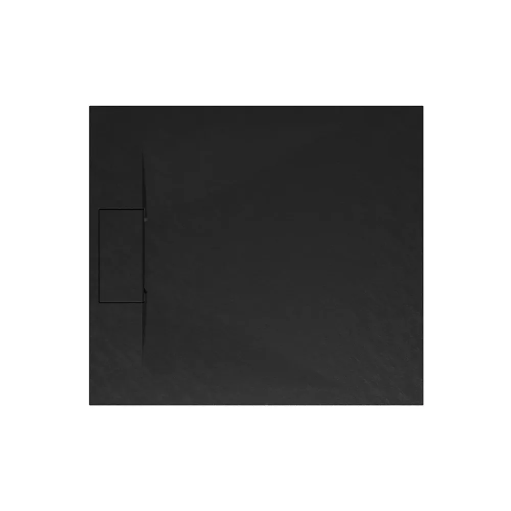 Schulte Receveur de douche 80 x 90 cm, effet pierre anthracite,