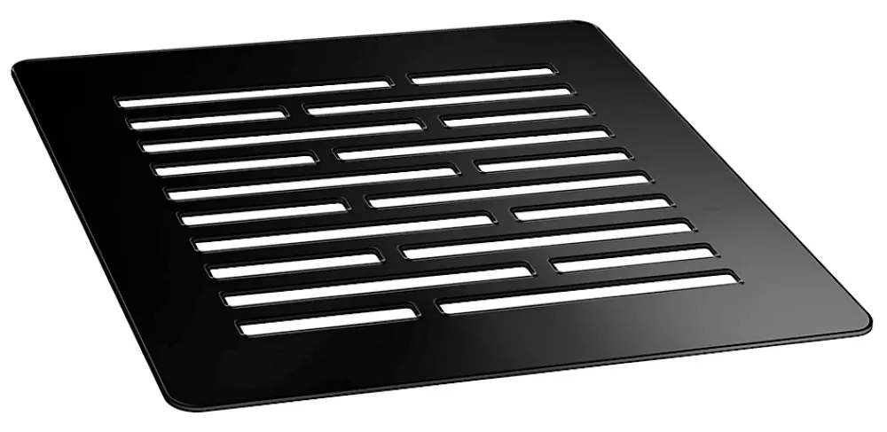 GoodHome Receveur de douche 90 x 90 cm, résine, noir, Douro