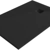 GoodHome Receveur de douche 90 x 140 cm, résine, noir, Douro