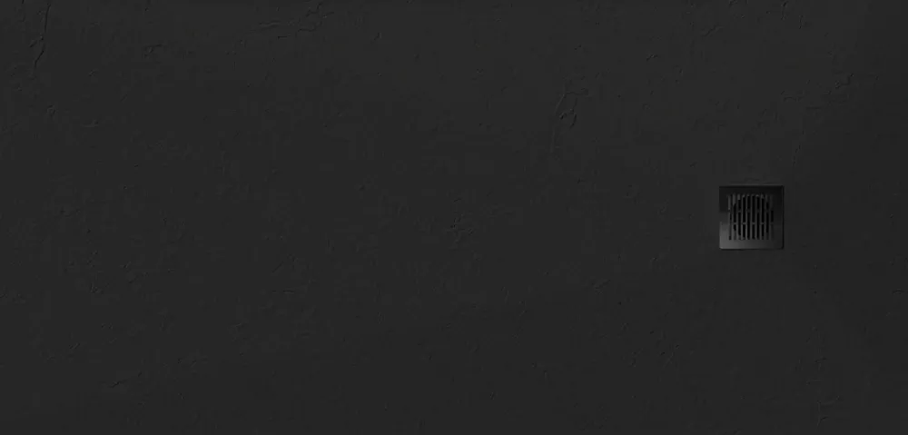Receveur De Douche|GoodHome Receveur de douche 80 x 160 cm, résine, noir, Douro
