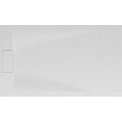 Receveur De Douche|Schulte Receveur de douche 90 x 160 cm, effet pierre blanche,