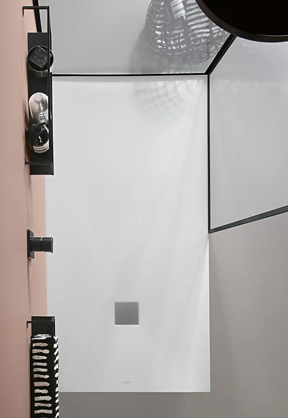Receveur De Douche|Villeroy & Boch Receveur de douche 80 x 170 cm en acrylique, blanc texturé, Exklusive