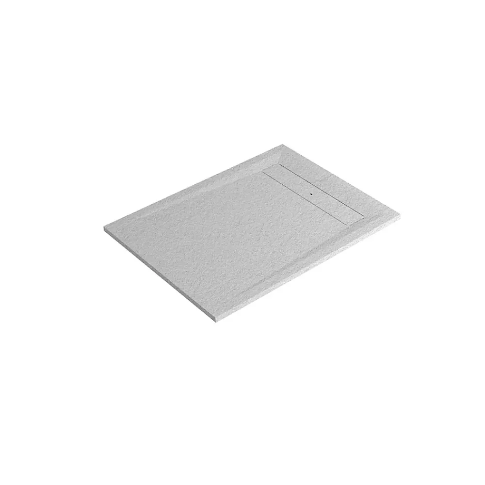Receveur De Douche|GoodHome Receveur de douche 90 x 120 cm, résine, blanc, Luiro