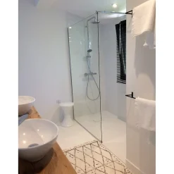 Receveur De Douche|Stano Receveur de douche 90 x 160 cm extra plat blanc PIATTO en SoliCast surface ardoisee
