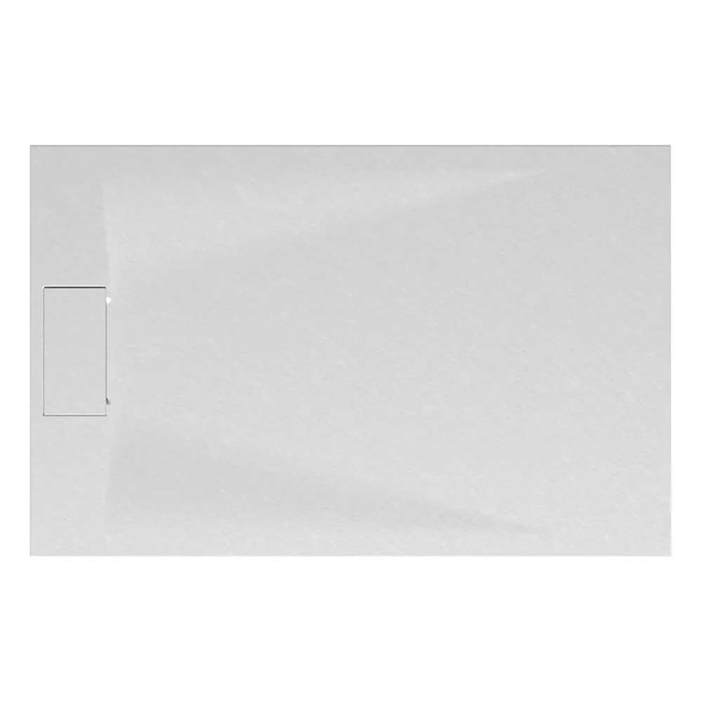 Schulte Receveur de douche 90 x 140 cm, effet pierre blanche,