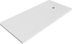 Receveur De Douche|GoodHome Receveur de douche 80 x 160 cm, résine, blanc, Douro