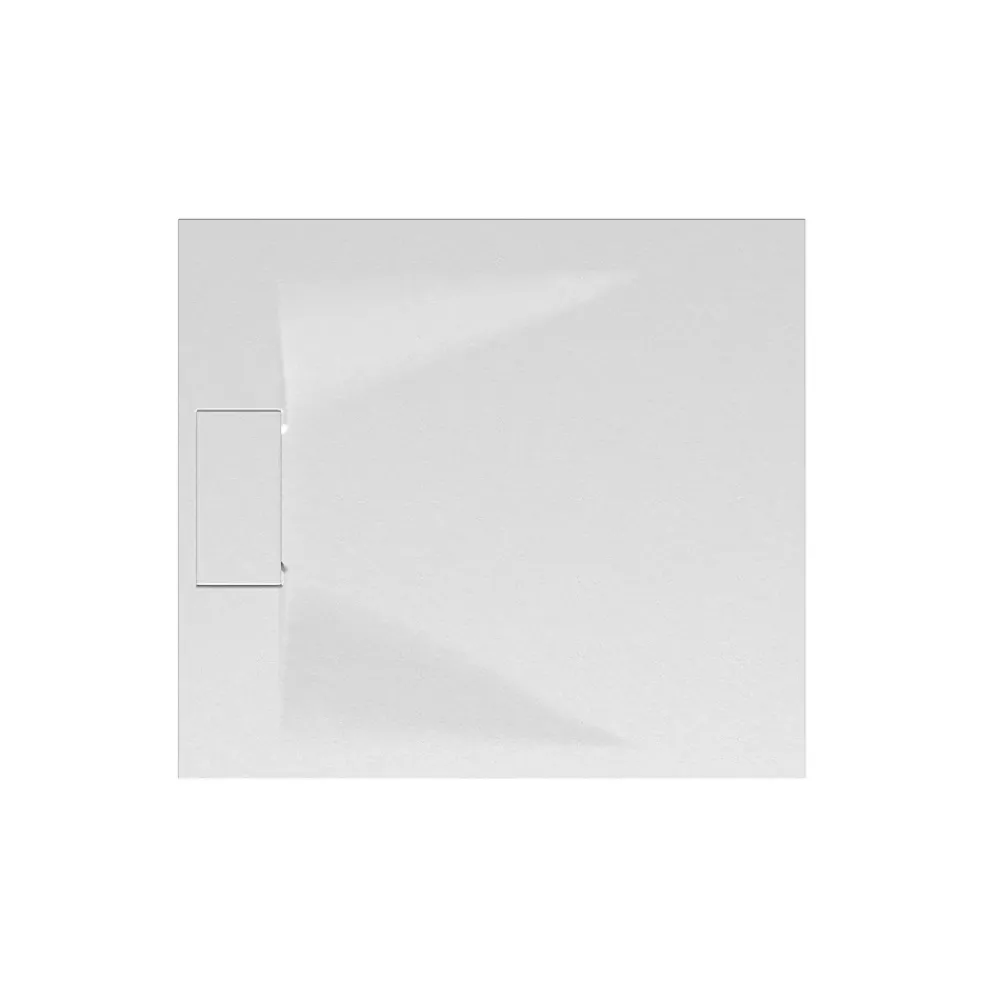 Schulte Receveur de douche 80 x 90 cm, effet pierre blanche,