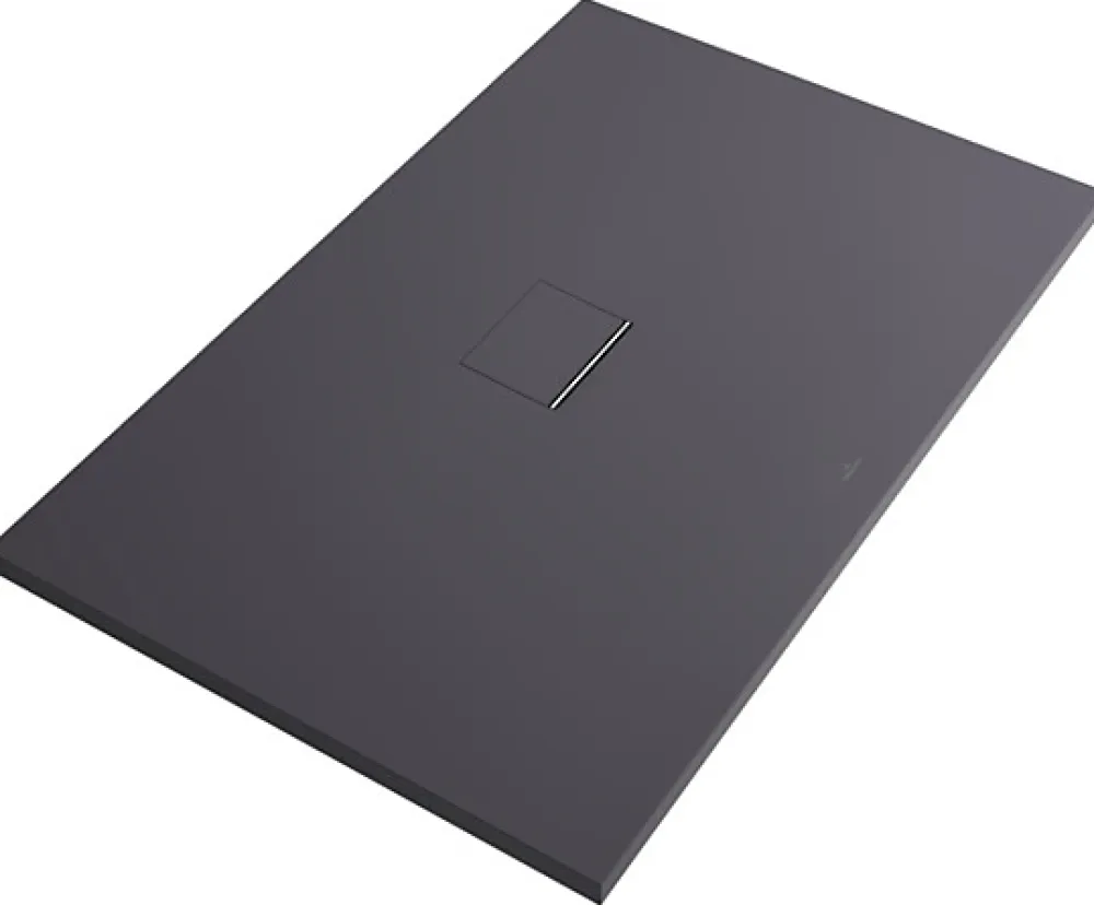 Receveur De Douche|Villeroy & Boch Receveur de douche 90 x 120 x 4 cm, Quaryl, anthracite, Squaro Infinity