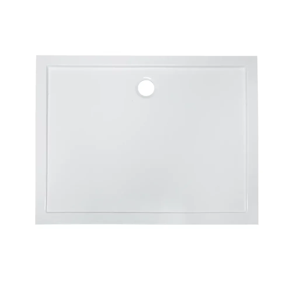 Receveur De Douche|GoodHome Receveur de douche acrylique 90 x 120 cm, blanc, Vorma