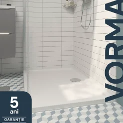 Receveur De Douche|GoodHome Receveur de douche acrylique 90 x 120 cm, blanc, Vorma