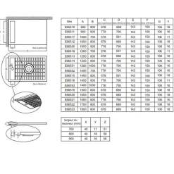Receveur De Douche|Jacob Delafon Receveur de douche antidérapant 140 x 90 Flight Neus rectangle blanc