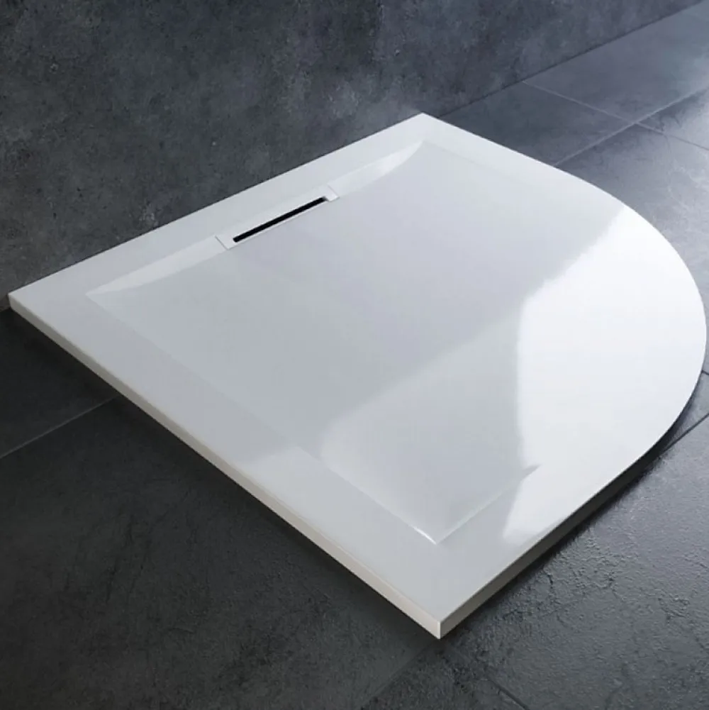 Receveur De Douche|Jacob Delafon Receveur de douche antidérapant 90 x 90 Flight Pure quart de rond blanc