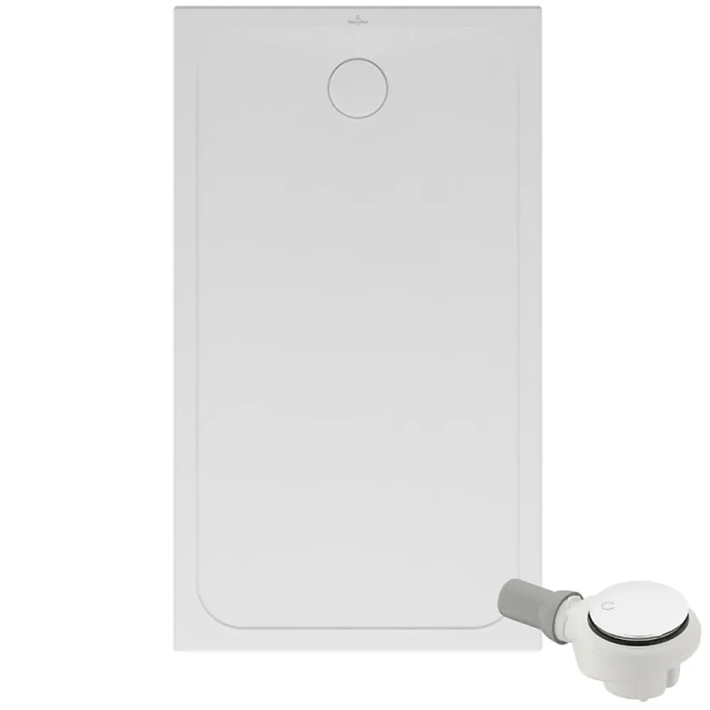 Receveur De Douche|Villeroy & Boch Receveur de douche antidérapant 140 x 90 VILLEROY ET BOCH Lifetime Plus céramique blanc + Bonde blanc