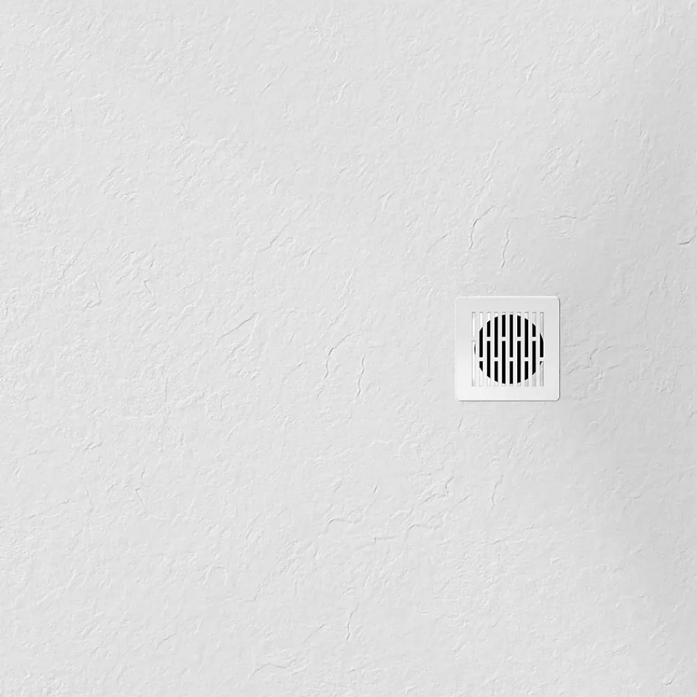 GoodHome Receveur de douche blanc en résine L.90 x l.90 cm, Douro