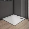 Receveur De Douche|AICA Sanitaire Receveur de douche blanc - 80x80x3cm - carré - Bac à douche extra plat - Antidérapant