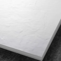 U-tile Receveur de douche blanc 200 x 100 cm haute densité aspect ardoise - grille caniveau