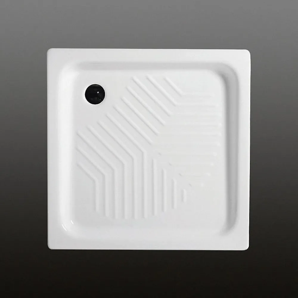 Receveur De Douche|Kiamami Valentina Receveur De Douche Carré En Céramique 90X90cm H10 Cm - Topazio