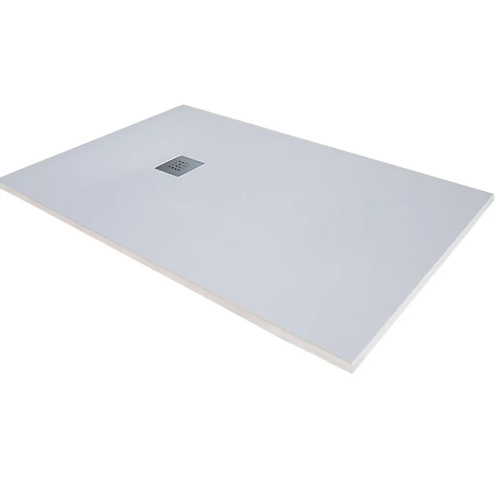 Cosyneo Receveur de douche en résine extra plat à poser 90x140cm - blanc - RIO