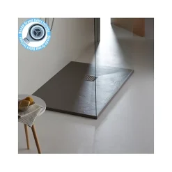 Planète Bain Receveur de douche extra plat 80x120 couleur taupe
