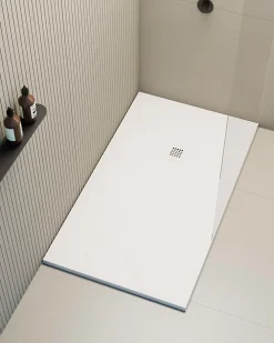 Receveur De Douche|Poalgi Receveur de douche extraplat blanc 80x160 cm Hos's -