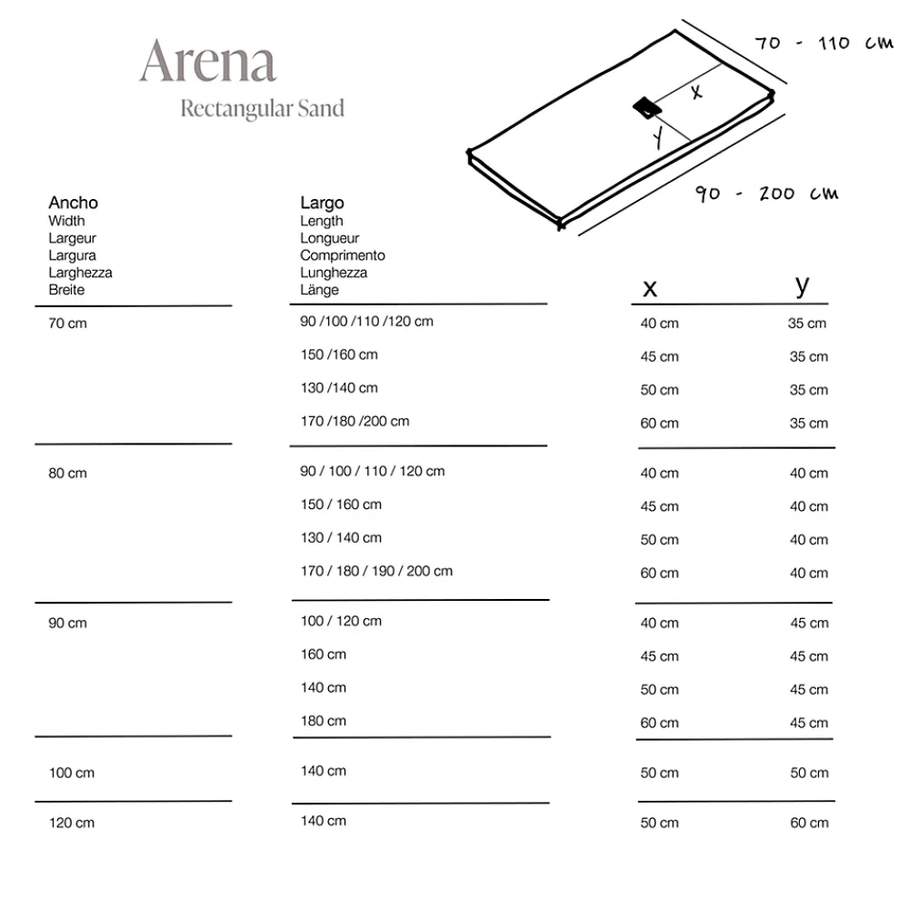Receveur De Douche|Poalgi Receveur de douche extraplat blanc 70x90 cm Arena -