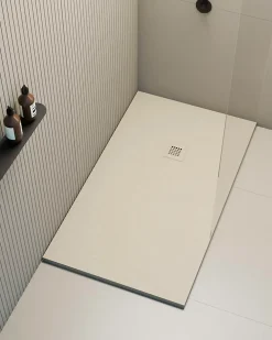 Receveur De Douche|Poalgi Receveur de douche extraplat blanc perle 80x140 cm Hos's -