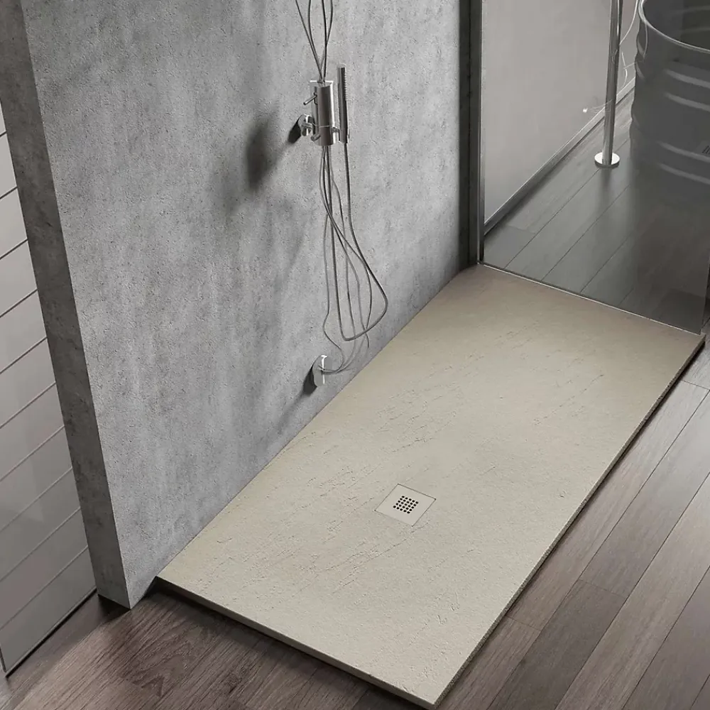 Receveur De Douche|Poalgi Receveur de douche extraplat blanc perle 100x180 cm Hos's -