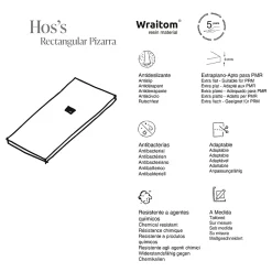Receveur De Douche|Poalgi Receveur de douche extraplat blanc 70x160 cm Hos's -