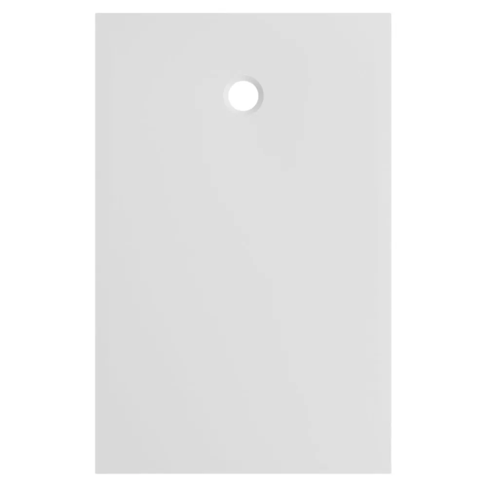 GoodHome Receveur de douche extra-plat l.90 x L.140 cm blanc anti dérapant, Leira