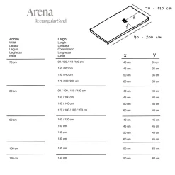 Receveur De Douche|Poalgi Receveur de douche extraplat blanc 70x140 cm Arena -