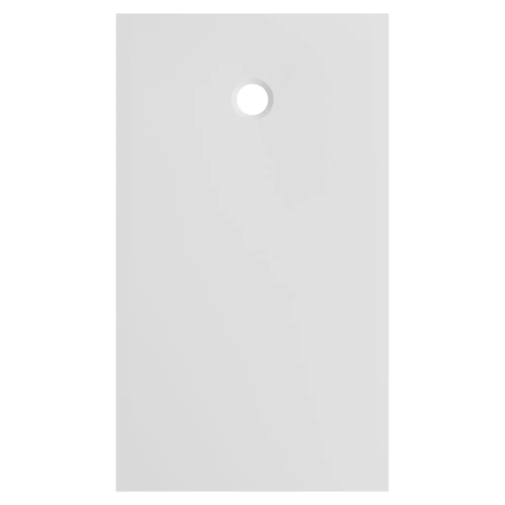 Receveur De Douche|GoodHome Receveur de douche extra-plat l.80 x L.140 cm blanc anti dérapant, Leira