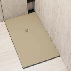 Poalgi Receveur de douche extraplat beige 90x100 cm Arena -