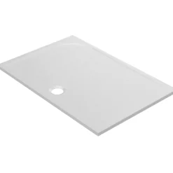 GoodHome Receveur de douche extra-plat l.80 x L.120 cm blanc anti dérapant, Limski
