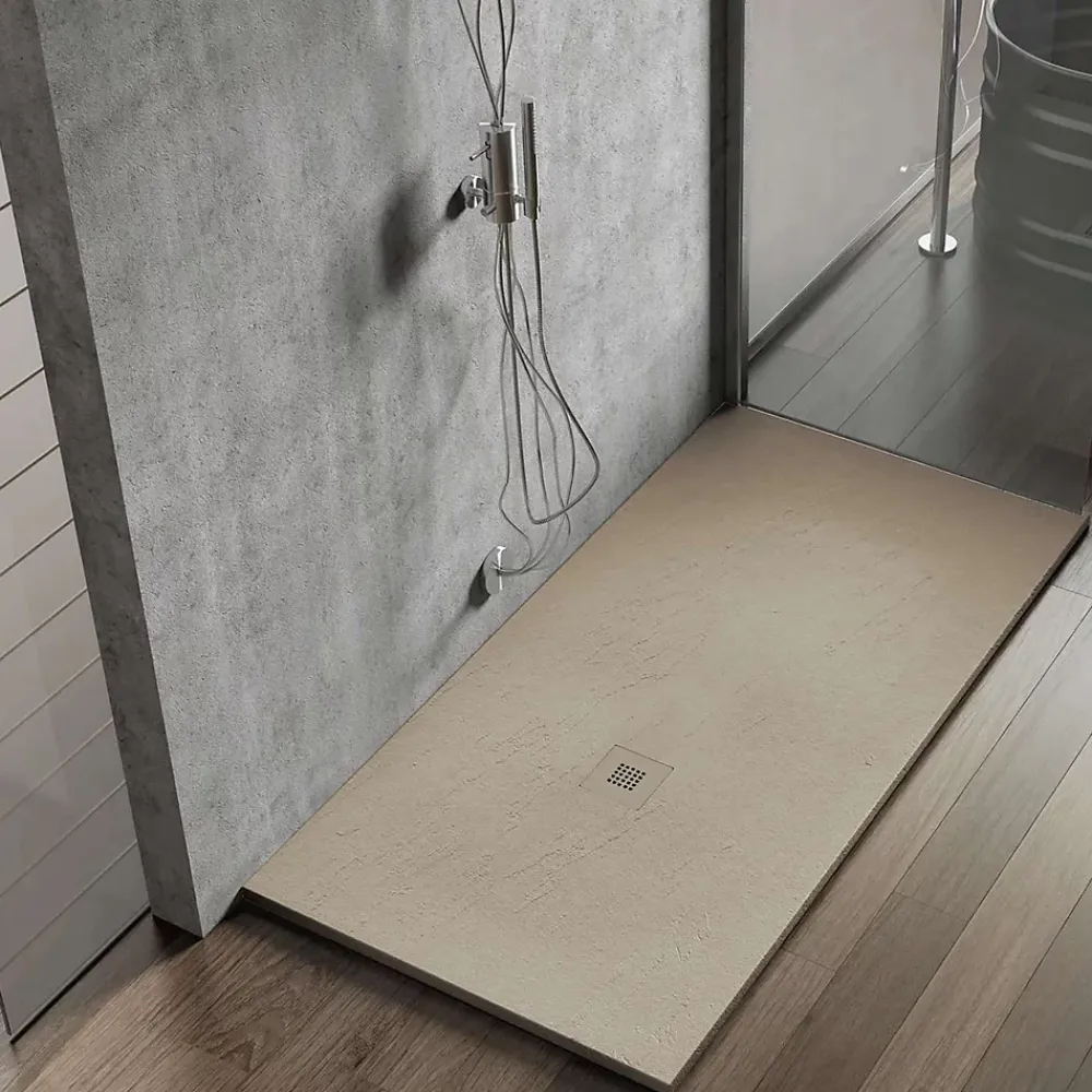Poalgi Receveur de douche extraplat beige 70x160 cm Hos's -