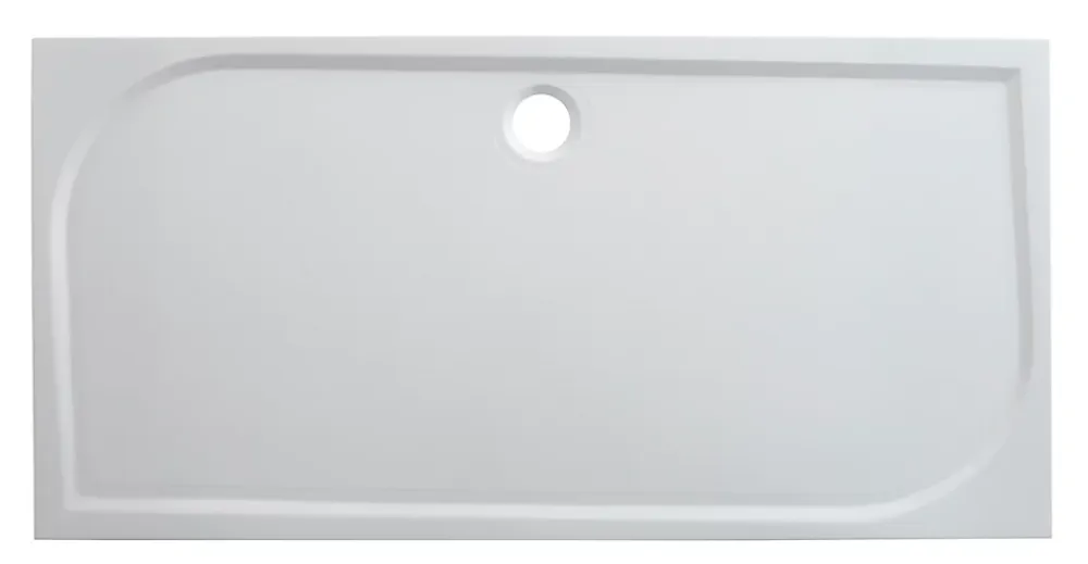 Receveur De Douche|GoodHome Receveur de douche extra-plat l.80 x L.160 cm blanc anti dérapant, Limski